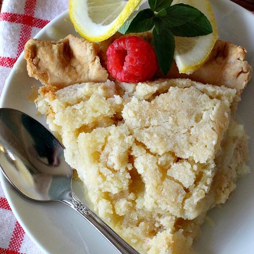 Lemon Crumb Pie | Can't Stay Out of the Kitchen | these #LemonPies are magnificent! This #GooseberryPatch #recipe is so delightful we made 2 batches (4 pies total). Great #dessert for #company or #holidays. #pie #LemonCrumbPie #HolidayDessert #LemonDessert #ValentinesDay