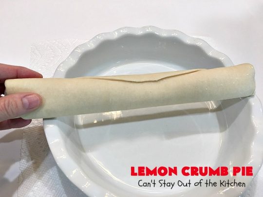 Lemon Crumb Pie | Can't Stay Out of the Kitchen | these #LemonPies are magnificent! This #GooseberryPatch #recipe is so delightful we made 2 batches (4 pies total). Great #dessert for #company or #holidays. #pie #LemonCrumbPie #HolidayDessert #LemonDessert #ValentinesDay