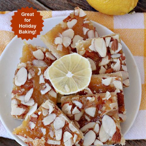 Lemon Curd Almond Bars | Can't Stay Out of the Kitchen | these drool-worthy #cookies are perfect for #holiday #baking & #Christmas or #NewYearsDay parties. #LemonCurd in the filling makes these goodies sensational. #dessert #HolidayDessert #LemonCurdDessert #almonds #AlmondDessert #LemonCurdAlmondBarsLemon Curd Almond Bars | Can't Stay Out of the Kitchen | these drool-worthy #cookies are perfect for #holiday #baking & #Christmas or #NewYearsDay parties. #LemonCurd in the filling makes these goodies sensational. #dessert #HolidayDessert #LemonCurdDessert #almonds #AlmondDessert #LemonCurdAlmondBars