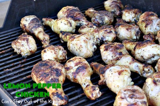 Lemon Pepper Chicken | Can't Stay Out of the Kitchen | fantastic 3 ingredient #GrilledChicken #recipe that's perfect for #tailgating parties or weeknight dinners when you're short on time. #chicken #GlutenFree #LemonPepperChicken