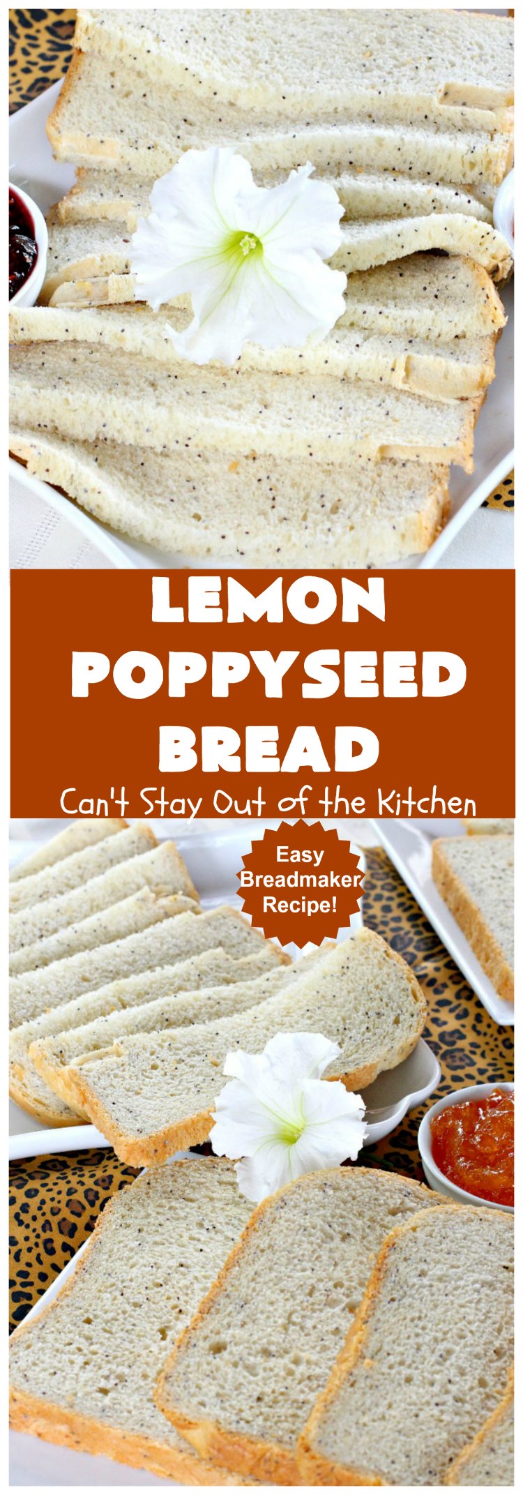 Lemon Poppyseed Bread | Can't Stay Out of the Kitchen