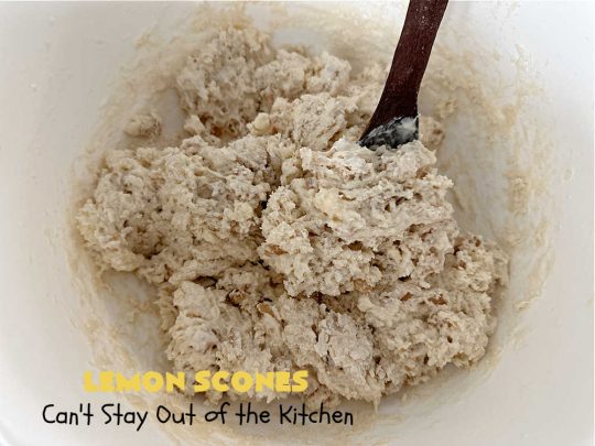 Lemon Scones | Can't Stay Out of the Kitchen | these luscious #scones include #LemonZest #CandiedLemonPeel & #LemonJuice! Yes, they're delightfully lemony & marvelous for a weekend, #holiday or company #breakfast or #brunch. If you enjoy #lemon anything, these sweet #LemonScones will cure any sweet tooth craving. #HolidayBreakfast #ParadiseFruit