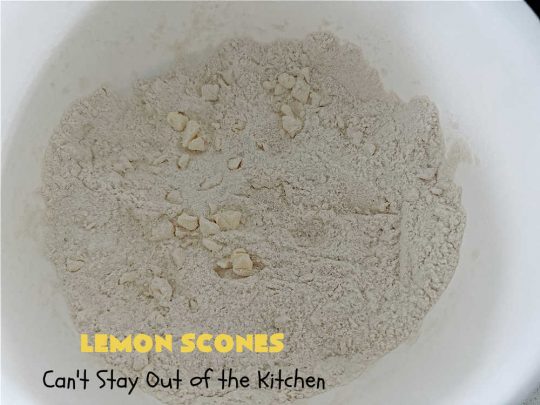 Lemon Scones | Can't Stay Out of the Kitchen | these luscious #scones include #LemonZest #CandiedLemonPeel & #LemonJuice! Yes, they're delightfully lemony & marvelous for a weekend, #holiday or company #breakfast or #brunch. If you enjoy #lemon anything, these sweet #LemonScones will cure any sweet tooth craving. #HolidayBreakfast #ParadiseFruit