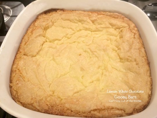 Lemon White Chocolate Gooey Bars | Can't Stay Out of the Kitchen | rich and decadent #lemon bars with #whitechocolatechips and #condensedmilk. #cookie #dessert #chocolate
