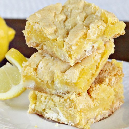 Lemon White Chocolate Gooey Bars | Can't Stay Out of the Kitchen