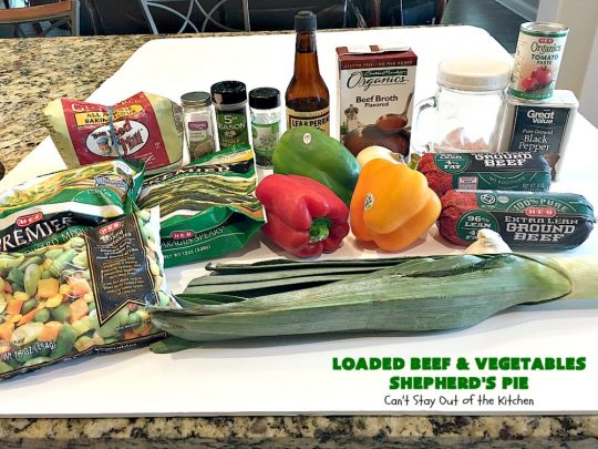 Loaded Beef and Vegetables Shepherd's Pie | Can't Stay Out of the Kitchen | this #casserole is an amazing #shepherdspie recipe. It makes 2 casseroles. One for now and one to freeze for later. #beef #cheese #glutenfree #shepherdspie #mashedpotatoes 