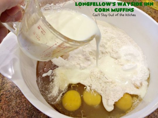 Longfellow's Wayside Inn Corn Muffins | Can't Stay Out of the Kitchen | These fantastic #muffins are the best! This is the famous #WaysideInn Restaurant #recipe. It's a terrific #CornMuffin for either #breakfast or dinner. #Corn #BreakfastMuffins #LongfellowsWaysideInn #LongfellowsWaysideInnCornMuffins