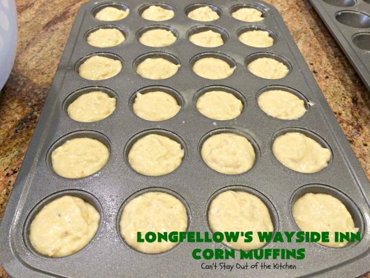 Longfellow's Wayside Inn Corn Muffins | Can't Stay Out of the Kitchen | These fantastic #muffins are the best! This is the famous #WaysideInn Restaurant #recipe. It's a terrific #CornMuffin for either #breakfast or dinner. #Corn #BreakfastMuffins #LongfellowsWaysideInn #LongfellowsWaysideInnCornMuffins