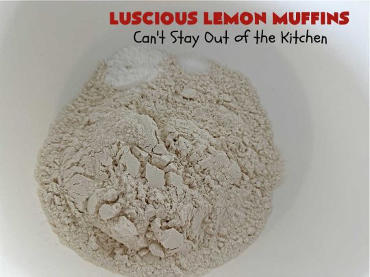 Luscious Lemon Muffins | Can't Stay Out of the Kitchen | these scrumptious #muffins are filled with #lemon flavor by using #LemonJuice & #LemonZest. They're sprinkled with a delicious #cinnamon-sugar topping that makes the #muffins irresistible. Great sweet treat for a weekend, company or #holiday #brunch or #breakfast or #tailgating parties. #HolidayBreakfast #LusciousLemonMuffins #LemonMuffins