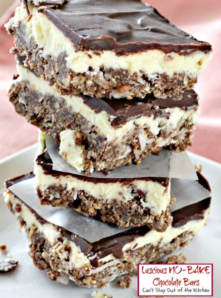 Luscious No-Bake Chocolate Bars - IMG_7074