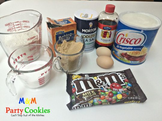 M&M Party Cookies | Can't Stay Out of the Kitchen | sensational #cookies that are great for #holiday parties, #tailgating, or any time you need a #chocolate or #M&M fix! #dessert