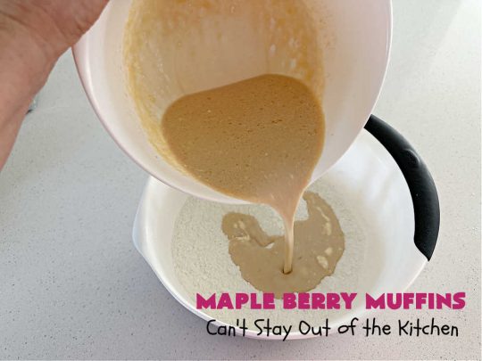 Maple Berry Muffins | Can't Stay Out of the Kitchen | indulge yourself with these luscious #SugarFree & #GlutenFree #muffins. They're filled with #strawberries, #blueberries, #raspberries & #blackberries. #MapleSyrup & #MapleExtract amp up the flavors. #MonkFruitSugar is substituted for regular sugar. The #streusel topping is amazing. Perfect for a weekend, company or #holiday #breakfast. #MapleBerryMuffins