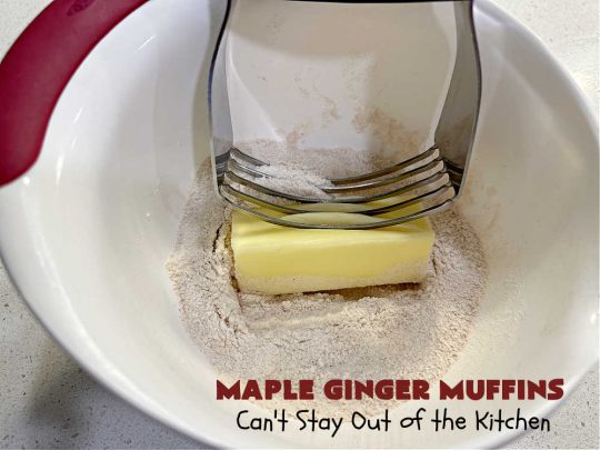 Maple Ginger Muffins | Can't Stay Out of the Kitchen | these outrageous #muffins will rock your world! They explode with #CandiedGinger flavor & are so mouthwatering & irresistible, you're going to want more than one. Marvelous for #holiday #breakfast & Brunch buffets like #Christmas, #Thanksgiving or #NewYearsDay. Every bite will have you swooning! #MapleSyrup #MapleExtract #walnuts #CrystalizedGinger #ParadiseFruit #MapleGingerMuffins