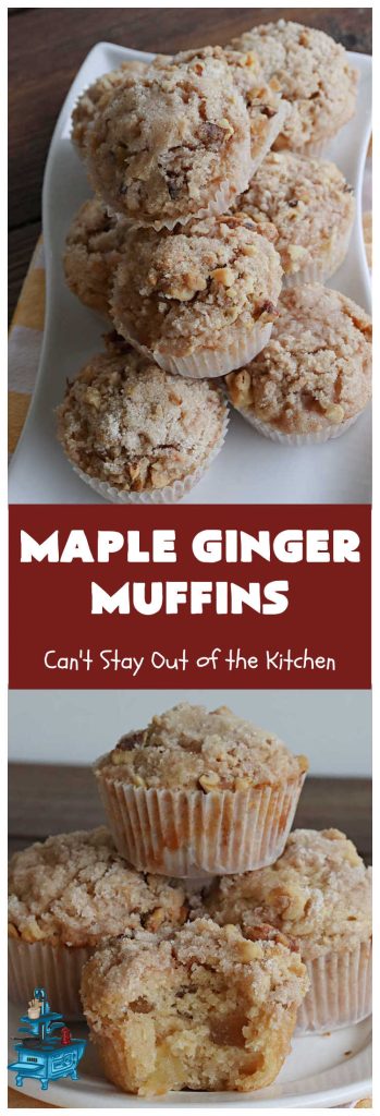 Maple Ginger Muffins | Can't Stay Out of the Kitchen