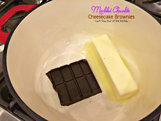 Marbled Chocolate Cheesecake Brownies | Can't Stay Out of the Kitchen | these outrageous #brownies will have you coming back for more! #chocolate #cheesecake #dessert