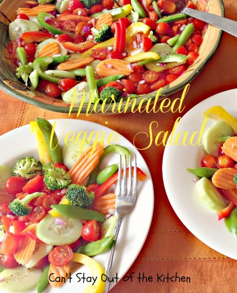 Marinated Veggie Salad | Can't Stay Out of the Kitchen