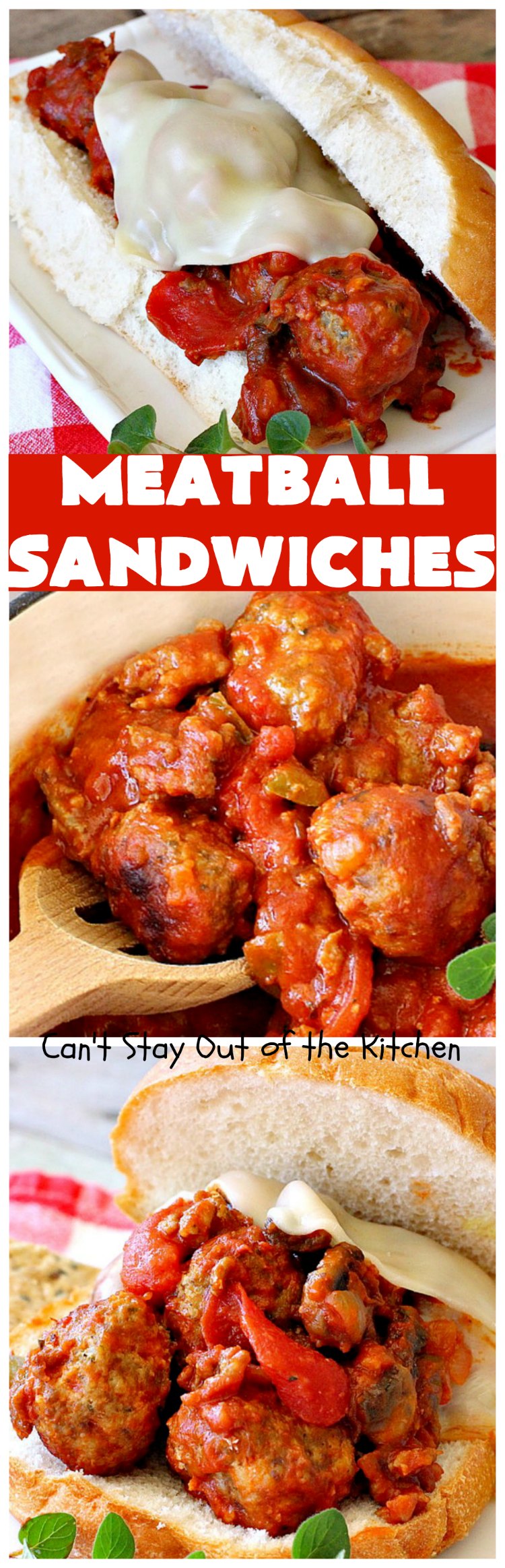 Meatball Sandwiches | Can't Stay Out of the Kitchen