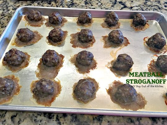Meatball Stroganoff | Can't Stay Out of the Kitchen | sensational #stroganoff with amped up #meatballs and sauce using #MontrealSteakSeasoning! Amazing. #beef #glutenfree