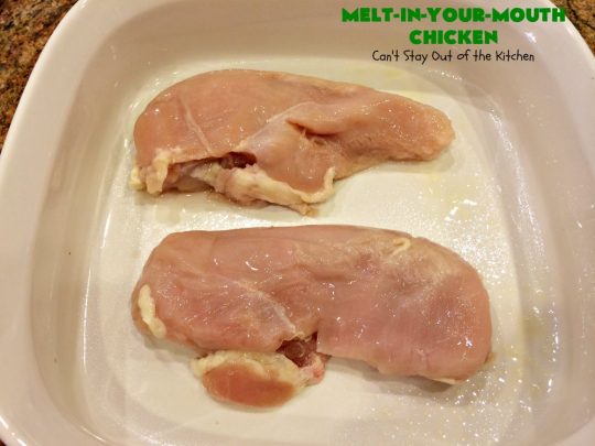 Melt-In-Your-Mouth Chicken | Can't Stay Out of the Kitchen | this easy #chicken entree is so delicious it melts in your mouth! Great for family or company dinners. #GlutenFree #MeltInYourMouthChicken