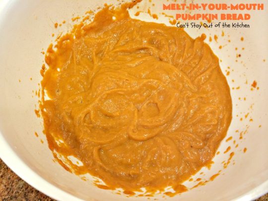 Melt-In-Your-Mouth Pumpkin Bread | Can't Stay Out of the Kitchen | this spectacular #pumpkin #bread will have you drooling! The recipe includes instant #coconut pudding for amazing flavor. Great for #fall #baking.