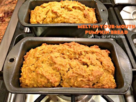Melt-In-Your-Mouth Pumpkin Bread | Can't Stay Out of the Kitchen | this spectacular #pumpkin #bread will have you drooling! The recipe includes instant #coconut pudding for amazing flavor. Great for #fall #baking.