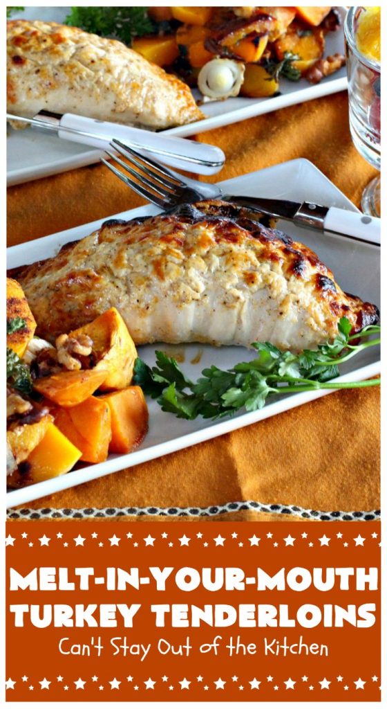 Melt-In-Your-Mouth Turkey Tenderloins | Can't Stay Out of the Kitchen | this mouthwatering #turkey entree is easy & delicious for a weeknight supper. #GlutenFree #TurkeyTenderloins #MeltInYourMouthTurkeyTenderloins