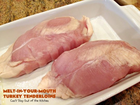 Melt-In-Your-Mouth Turkey Tenderloins | Can't Stay Out of the Kitchen | this mouthwatering #turkey entree is easy & delicious for a weeknight supper. #GlutenFree #TurkeyTenderloins #MeltInYourMouthTurkeyTenderloins