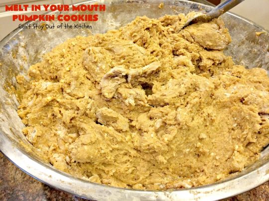 Melt in Your Mouth Pumpkin Cookies | Can't Stay Out of the Kitchen | these are the most awesome #pumpkin #cookies ever! The brown sugar buttercream frosting is amazing. These are terrific for #Christmas baking & parties. #dessert