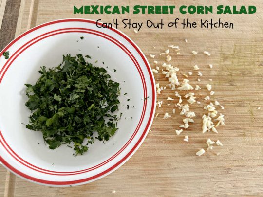 Mexican Street Corn Salad | Can't Stay Out of the Kitchen | this amazing #CornSalad will rock your world! It has all the great flavors of #MexicanStreetCorn but made in #salad form. The flavors are unbelievably good! Great for potlucks & Backyard BBQs. #TexMex #GlutenFree #MexicanStreetCornSalad