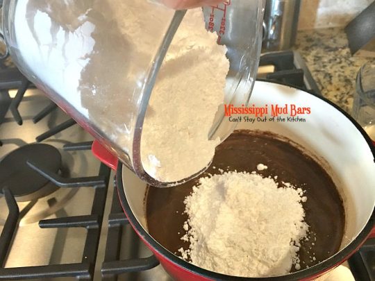 Mississippi Mud Bars | Can't Stay Out of the Kitchen | these #PaulaDeen #brownies are so addictive you won't be able to stop eating them. #dessert #chocolate #marshmallows