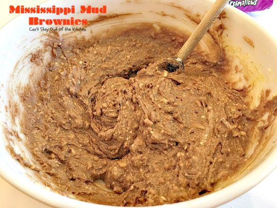 Mississippi Mud Brownies | Can't Stay Out of the Kitchen | these #brownies are divine! #chocolate #almonds & #marshmallows make this #dessert absolutely marvelous.