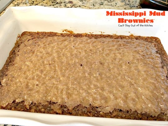 Mississippi Mud Brownies | Can't Stay Out of the Kitchen | these #brownies are divine! #chocolate #almonds & #marshmallows make this #dessert absolutely marvelous.