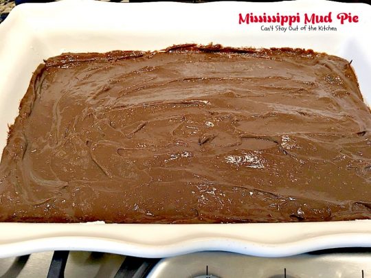Mississippi Mud Pie | Can't Stay Out of the Kitchen | this amazing layered #dessert is also called #chocolate lasagna! It's spectacular for any party and always a crowd pleaser.
