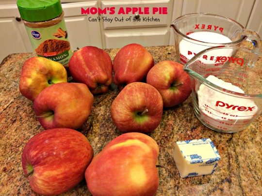Mom's Apple Pie | Can't Stay Out of the Kitchen | our favorite #applepie. This old-fashioned recipe is heavenly. #apples #dessert #pie