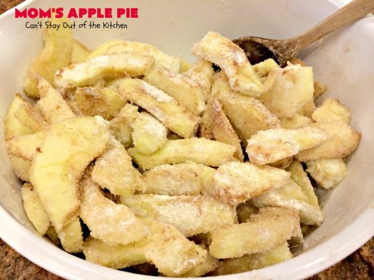 Mom's Apple Pie | Can't Stay Out of the Kitchen | our favorite #applepie. This old-fashioned recipe is heavenly. #apples #dessert #pie