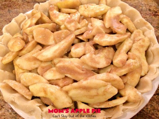 Mom's Apple Pie | Can't Stay Out of the Kitchen | our favorite #applepie. This old-fashioned recipe is heavenly. #apples #dessert #pie