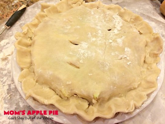 Mom's Apple Pie | Can't Stay Out of the Kitchen | our favorite #applepie. This old-fashioned recipe is heavenly. #apples #dessert #pie