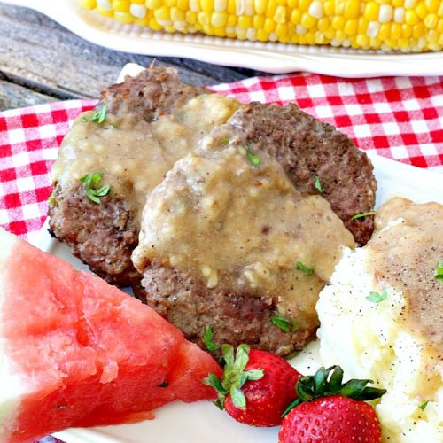 Mom's Fried Steak | Can't Stay Out of the Kitchen | My Mom's Fried #Steak is amazing comfort food. We love this tasty recipe. #beef #glutenfree #countryfriedsteak