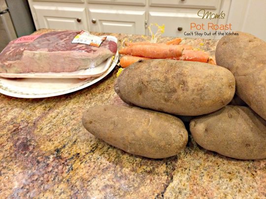 Mom's Pot Roast | Can't Stay Out of the Kitchen | my Mom's favorite way to make #potroast and our favorite way to eat it! #beef #potatoes #carrots 