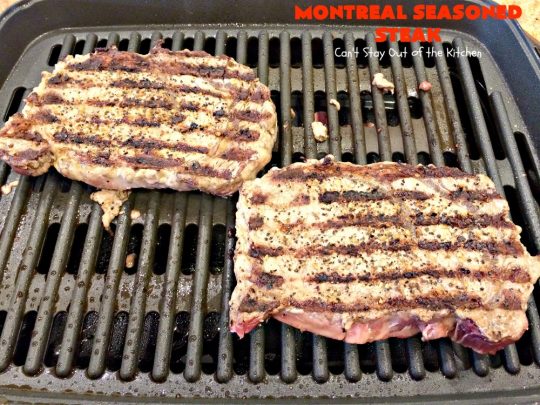 Montreal Seasoned Steak | Can't Stay Out of the Kitchen | the easiest way to prepare #steak! This one uses only 2 ingredients. It's great for #holidays like #MothersDay or #FathersDay or summer holiday fun when you're grilling out. #beef #glutenfree