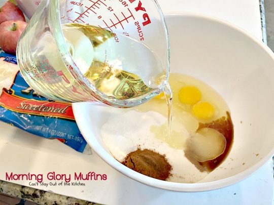 Morning Glory Muffins | Can't Stay Out of the Kitchen | these taste like eating #CarrotCake but in #muffin form! Include #apples #pineapple & #raisins. Great for a #holiday #breakfast