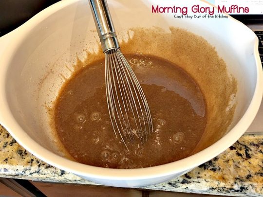 Morning Glory Muffins | Can't Stay Out of the Kitchen | these taste like eating #CarrotCake but in #muffin form! Include #apples #pineapple & #raisins. Great for a #holiday #breakfast