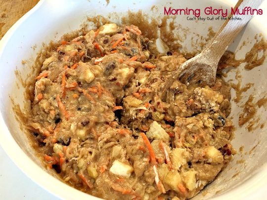 Morning Glory Muffins | Can't Stay Out of the Kitchen | these taste like eating #CarrotCake but in #muffin form! Include #apples #pineapple & #raisins. Great for a #holiday #breakfast