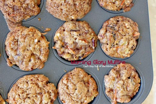 Morning Glory Muffins | Can't Stay Out of the Kitchen | these taste like eating #CarrotCake but in #muffin form! Include #apples #pineapple & #raisins. Great for a #holiday #breakfast