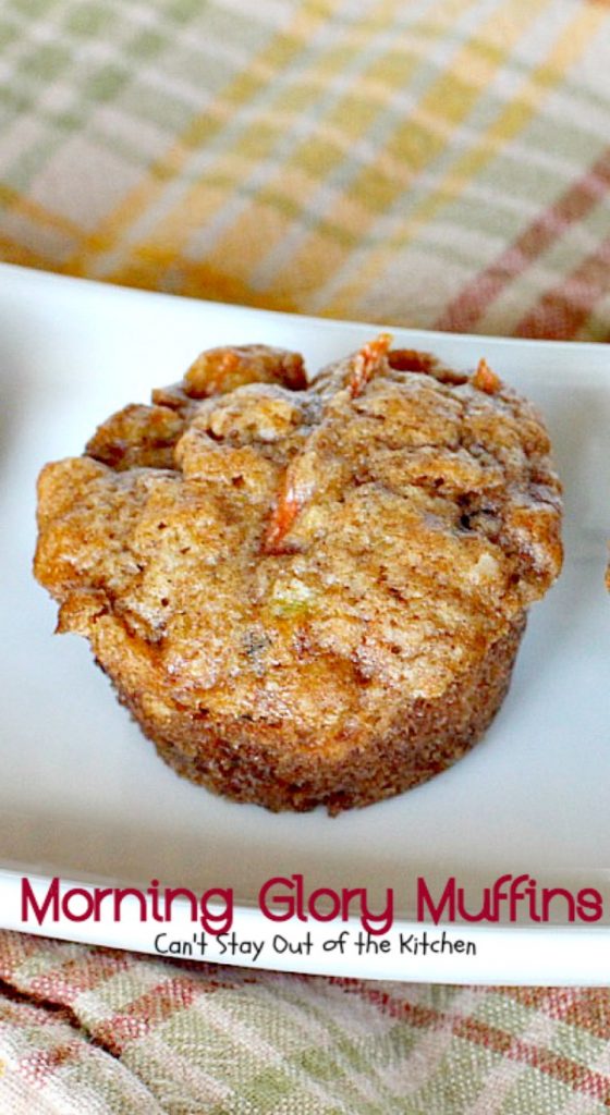 Morning Glory Muffins | Can't Stay Out of the Kitchen