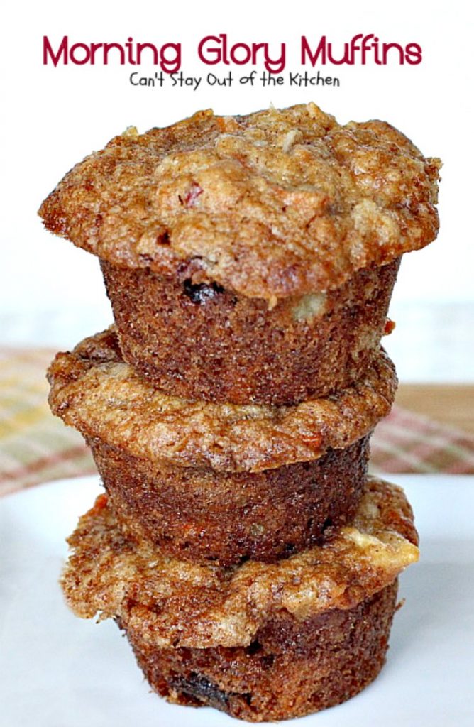 Morning Glory Muffins | Can't Stay Out of the Kitchen