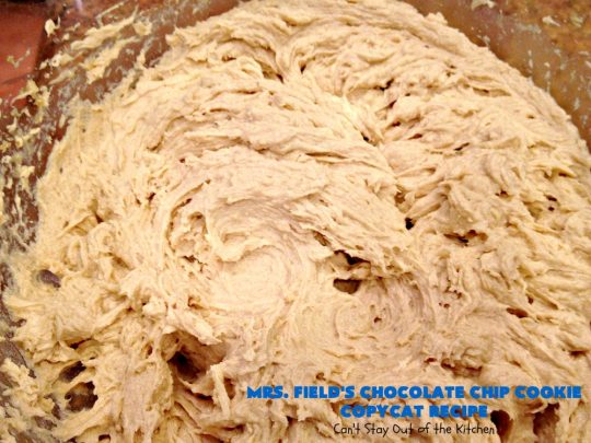 Mrs. Field's Chocolate Chip Cookie Copycat Recipe | Can't Stay Out of the Kitchen | this #CopycatRecipe is outstanding. If you want to bake up a batch of drool worthy #cookies for #dessert this #holiday season, this is it! Every bite will have you drooling. #ChristmasCookieExchange #chocolate #MrsFieldsChocolateChipCookies #ChocolateDessert #HolidayDessert #MrsFieldsCookies #MrsFieldsChocolateChipCookieCopycatRecipe