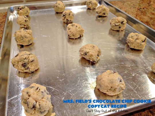Mrs. Field's Chocolate Chip Cookie Copycat Recipe | Can't Stay Out of the Kitchen | this #CopycatRecipe is outstanding. If you want to bake up a batch of drool worthy #cookies for #dessert this #holiday season, this is it! Every bite will have you drooling. #ChristmasCookieExchange #chocolate #MrsFieldsChocolateChipCookies #ChocolateDessert #HolidayDessert #MrsFieldsCookies #MrsFieldsChocolateChipCookieCopycatRecipe