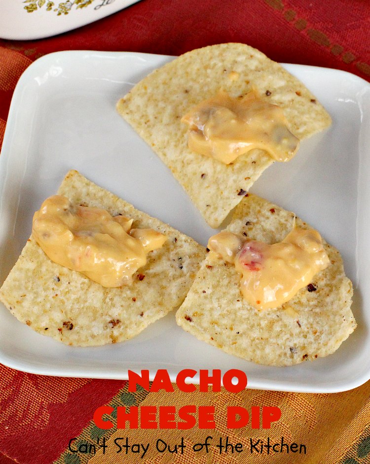 Nacho Cheese Dip | Can't Stay Out of the Kitchen | fantastic 4-ingredient #TexMex #appetizer that's fabulous for #tailgating, #NewYearsEve or #SuperBowl parties. #sausage #Velveeta