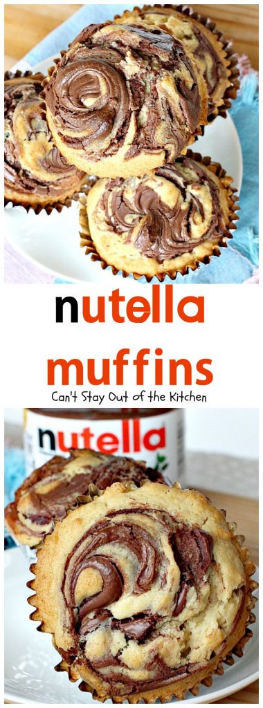Nutella Muffins | Can't Stay Out of the Kitchen | you'll be drooling after one bite of these spectacular #nutella #muffins! Great for #breakfast or #dessert!